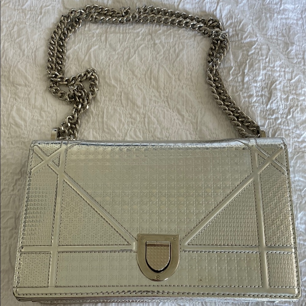 Silver Chain Shoulder Bag